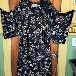 Floral Kimono Sleeve Dress